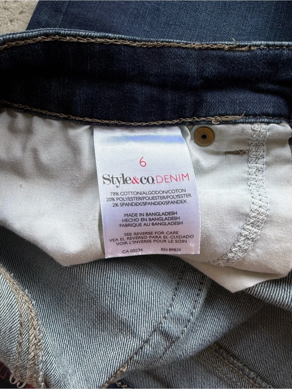 Style & Co. Dark Blue Denim Women’s Shorts